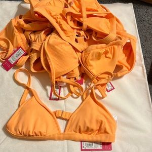 Small orange bikini top